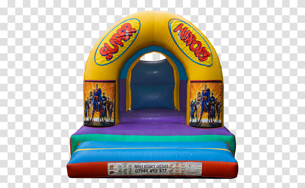 Super Heroes 10ft X 12ft Bouncy Castle Bouncy Castles, Inflatable, Helmet, Apparel Transparent Png