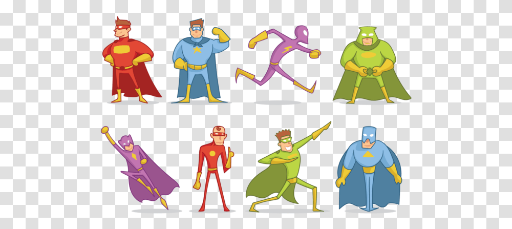 Super Heroes Cartoon Vector Superhero, Person, Hand, Toy, People Transparent Png