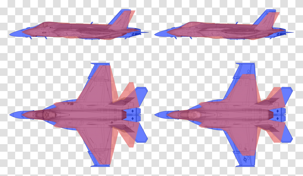 Super Hornet Vs F 35 Size, Aircraft, Vehicle, Transportation, Spaceship Transparent Png