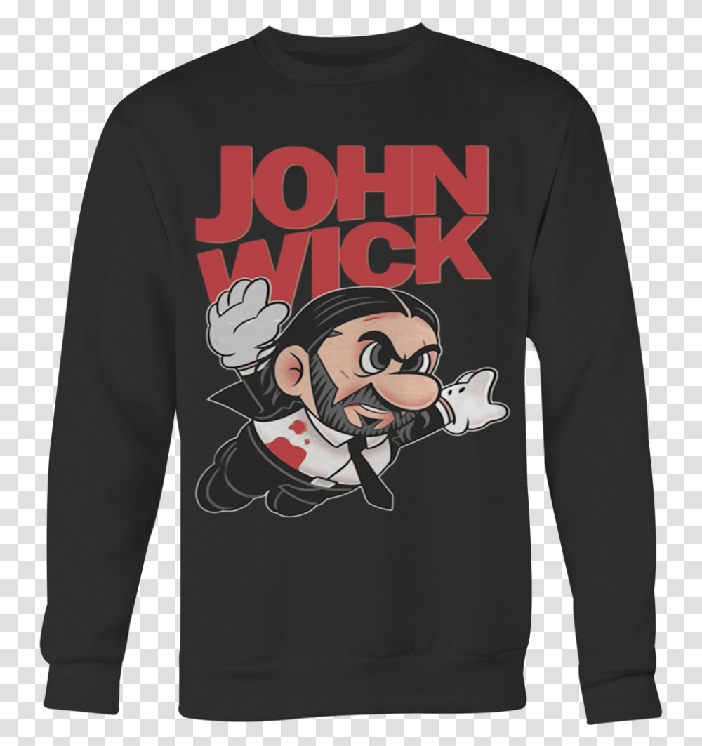Super John Wick T Shirt, Sleeve, Apparel, Long Sleeve Transparent Png