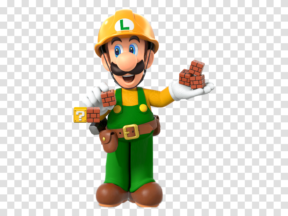 Super Luigi Full Body Super Mario Maker 2 Mario And Luigi, Helmet, Apparel, Person Transparent Png