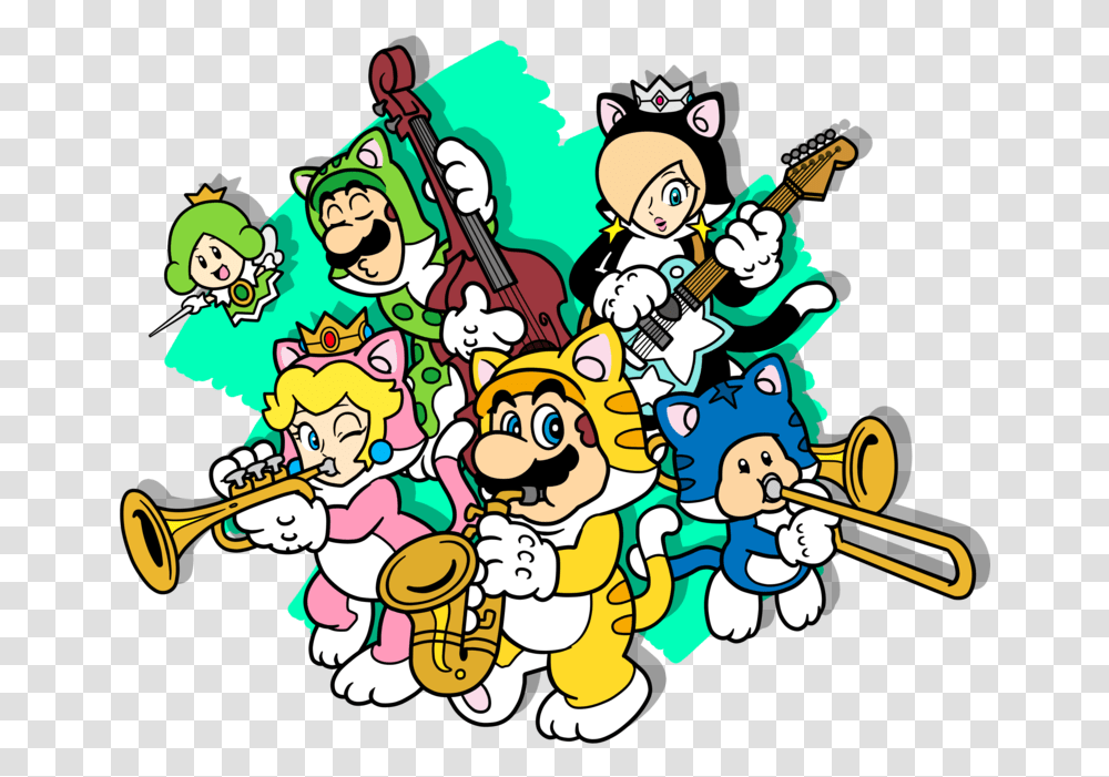 Super Mario 3d World Original Soundtrack Super Mario Double Cherry Pass, Musical Instrument, Doodle, Drawing Transparent Png
