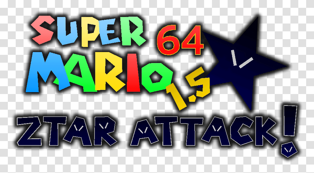 Super Mario 64 Hacks Wiki Super Mario 64 1.5 Ztar Attack, Alphabet, Number Transparent Png