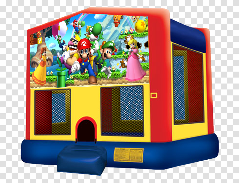 Super Mario Bouncer Pj Masks Bounce House, Toy, Play Area, Playground Transparent Png