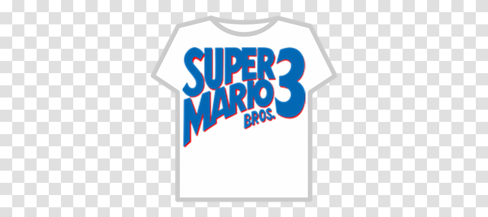 Super Mario Bros 3 Roblox Super Mario Advance 4, Clothing, Text, T-Shirt, Sleeve Transparent Png