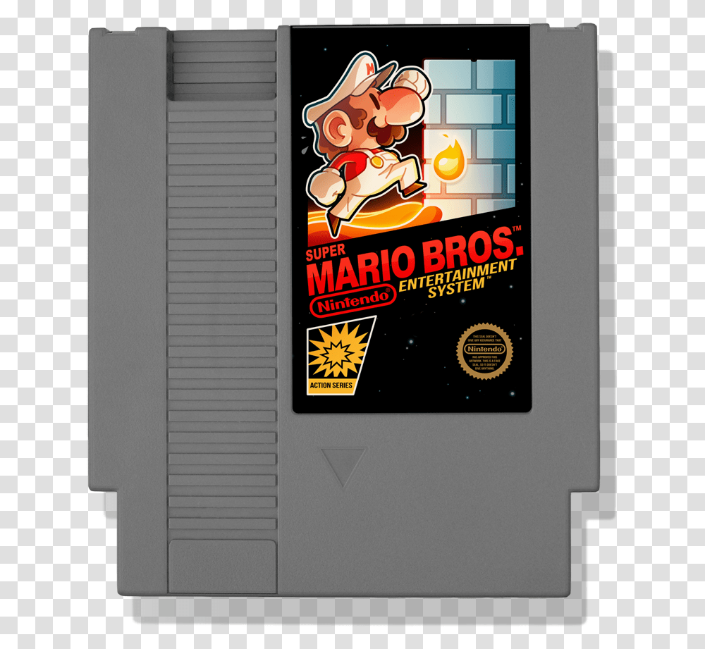 Super Mario Bros Cartridge, Machine, Arcade Game Machine Transparent Png