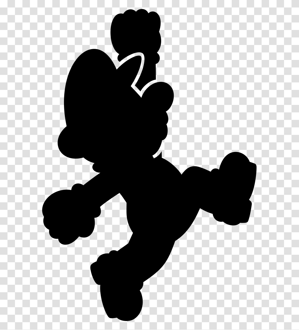 Super Mario Bros Silhouette, Gray, World Of Warcraft Transparent Png