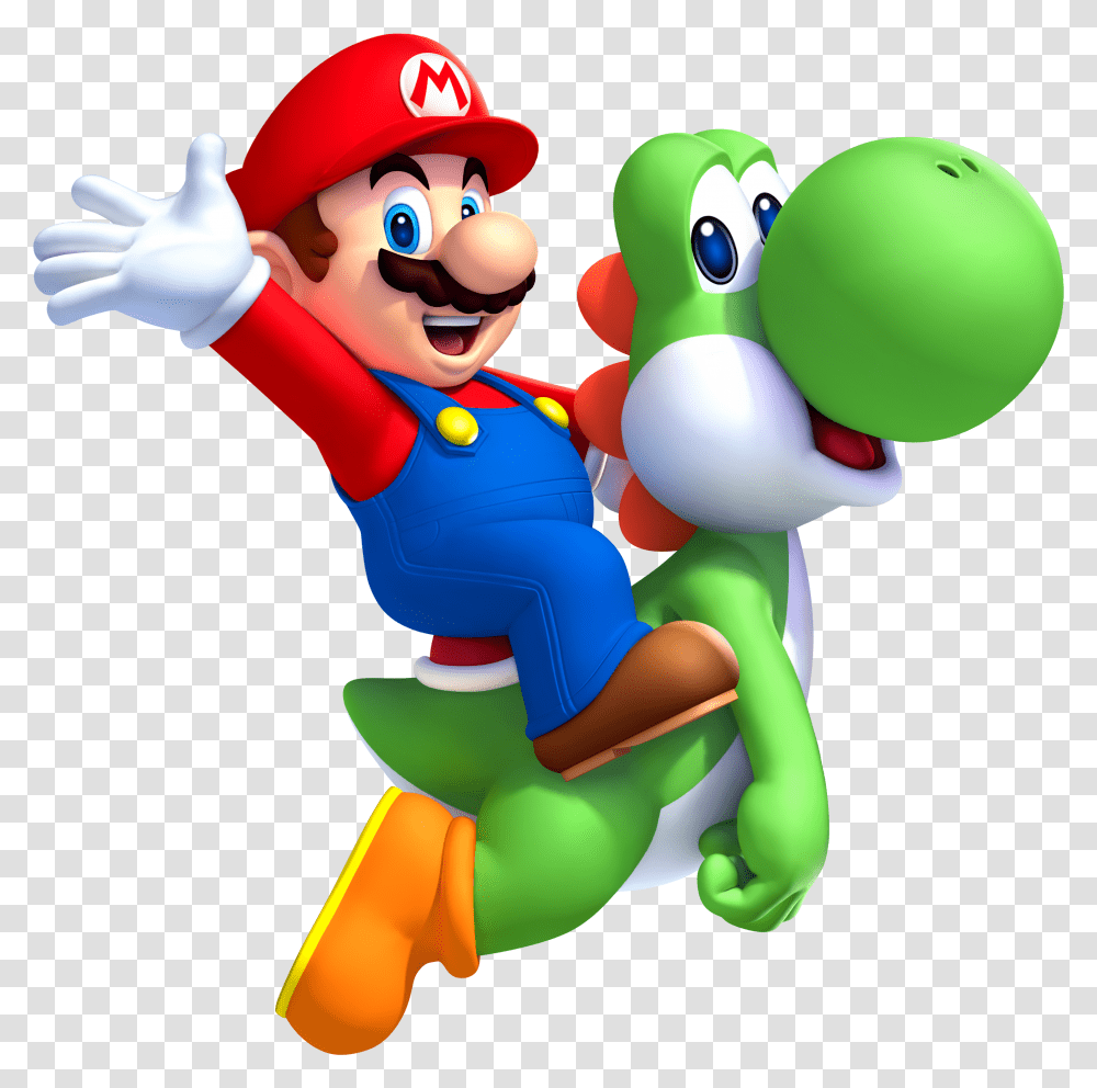 Super Mario Brothers And Friends Super Mario E Yoshi Transparent Png