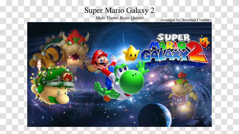 Super Mario Galaxy 2 Sheet Music Composed By Arranged Super Mario Galaxy Transparent Png