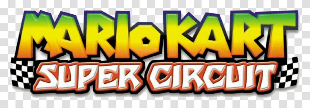 Super Mario Kart File For Designing Purpose Mario Kart Super Circuit Logo, Pac Man Transparent Png