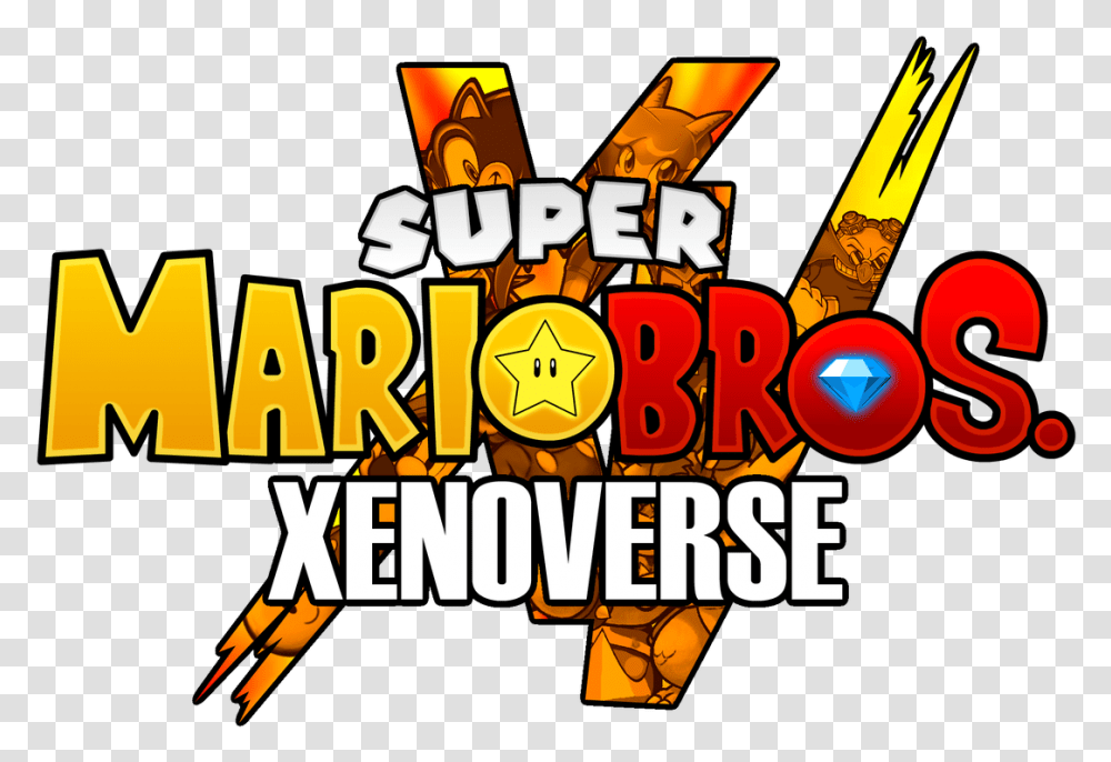 Super Mario Logo Super Mario Logo 3481046 Vippng Dragon Ball Xenoverse, Text, Halloween, Fire, Diwali Transparent Png