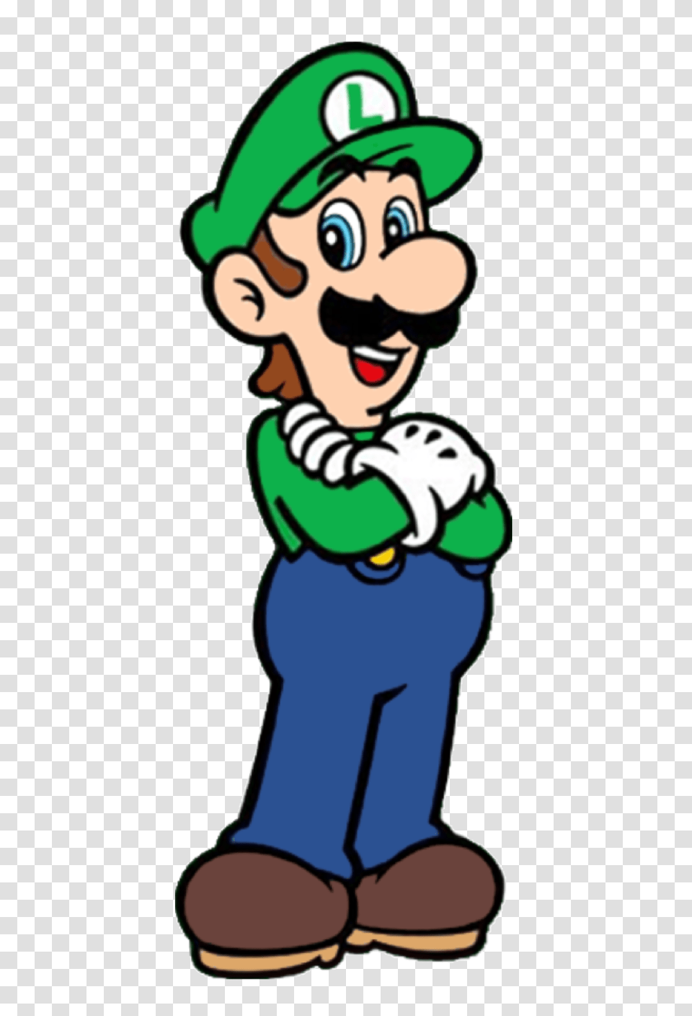 Super Mario Luigi Arm Crossed, Mascot, Performer, Elf, Clown Transparent Png