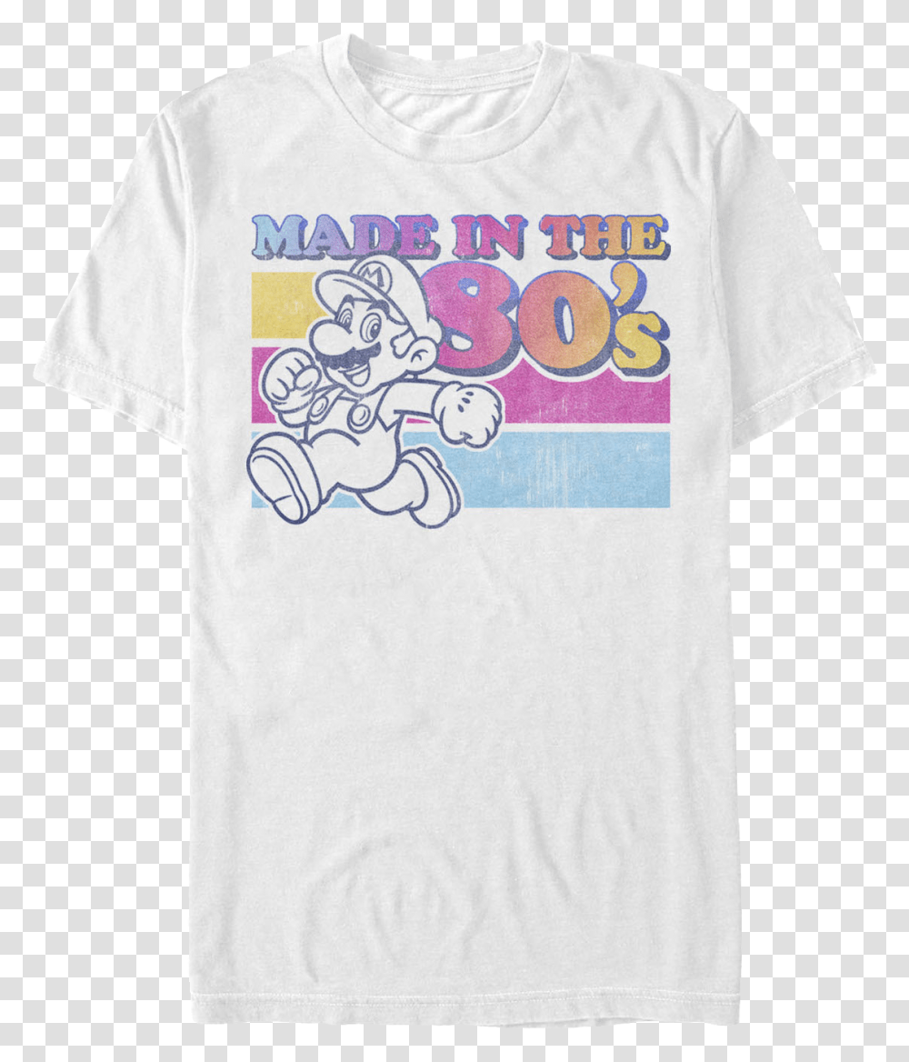 Super Mario Made In The 80s T Shirt, Apparel, T-Shirt Transparent Png
