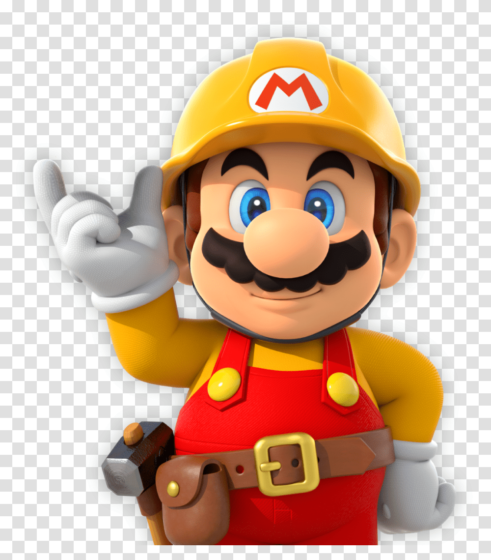 Super Mario Maker Super Mario Maker, Helmet, Apparel, Person Transparent Png