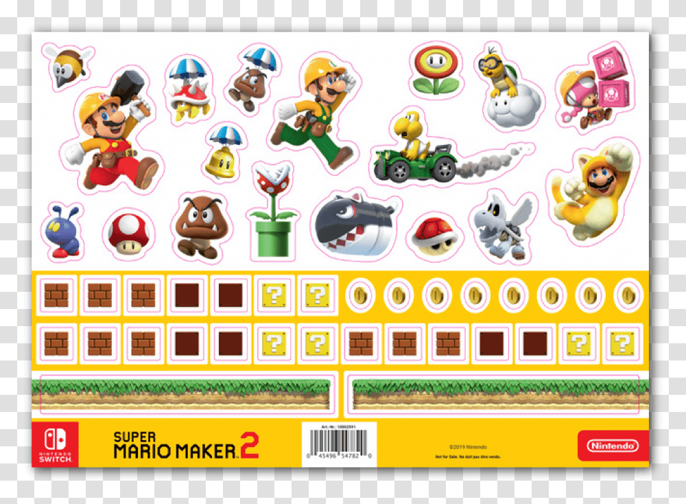 Super Mario Maker, Label, Alphabet, Number Transparent Png