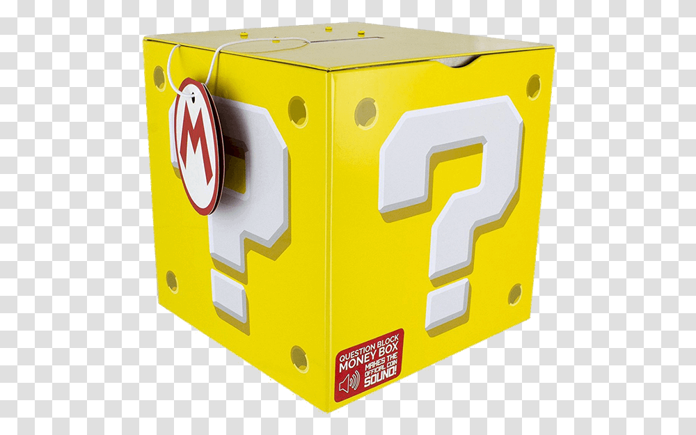 Super Mario Modern Question Block Clipart Super Mario Moneybox, Sphere, Tire, Beverage, Drink Transparent Png