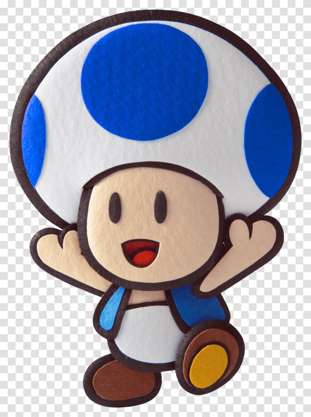 Super Mario Paper Toad, Plush, Toy, Sweets, Food Transparent Png