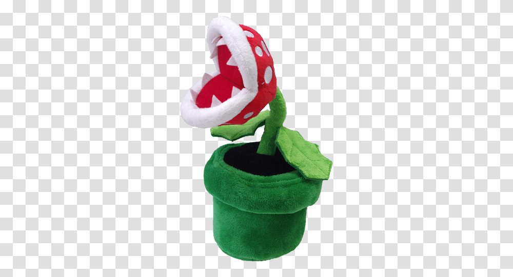 Super Mario Piranha Plant Plush, Toy, Mascot, Elf Transparent Png