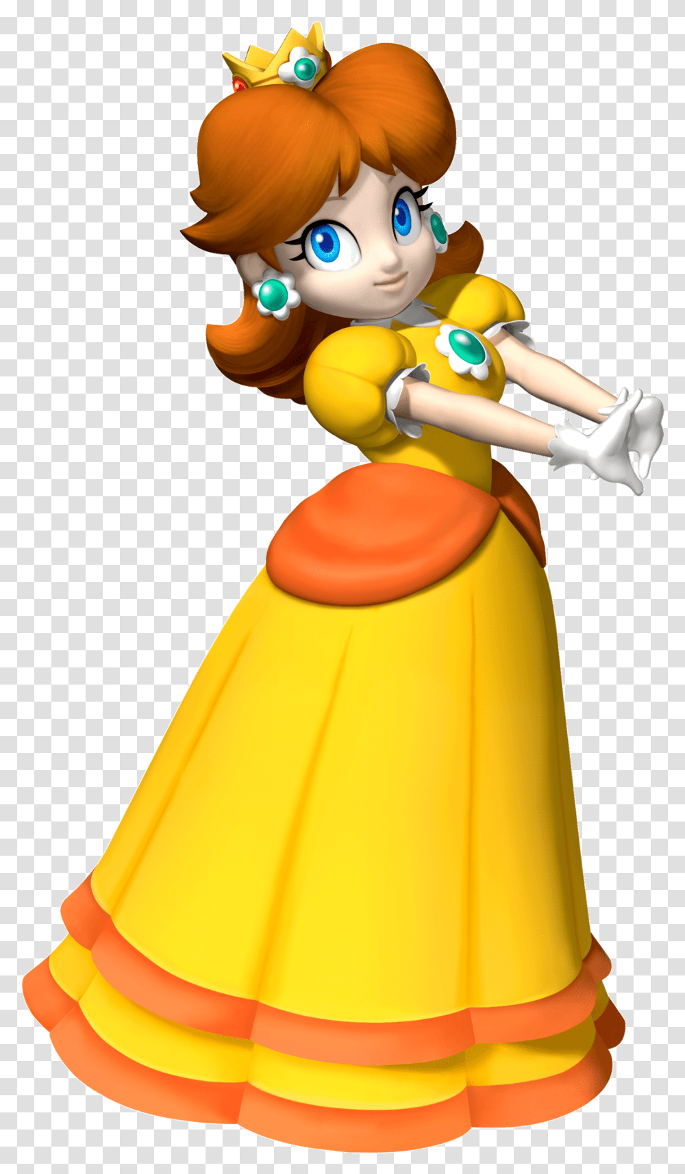 Super Mario Princess Daisy, Doll, Toy, Figurine Transparent Png