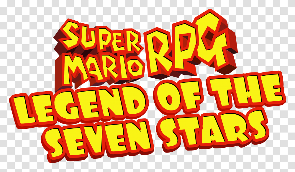Super Mario Rpg Legend Of The Seven Stars Details Super Mario Rpg Logo, Text, Alphabet, Word, Light Transparent Png