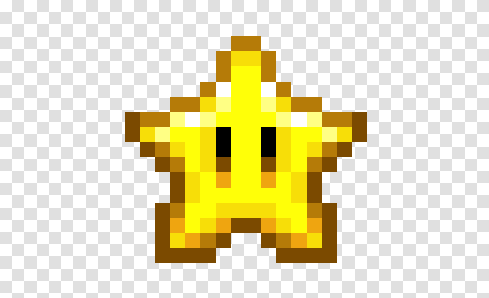 Super Mario Star Pixel Mario Star Pixel Art Transparent Png