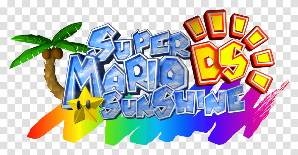 Super Mario Sunshine Is Being Unofficially Ported To Mario Sunshine Logo, Graffiti, Wall Transparent Png