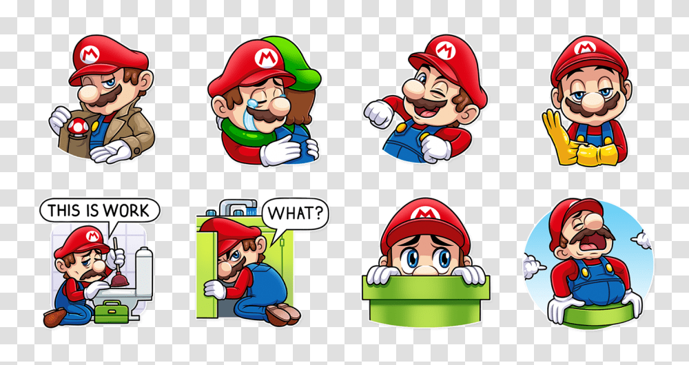 Super Mario Telegram Stickers On Behance, Person, Human, Comics, Book Transparent Png