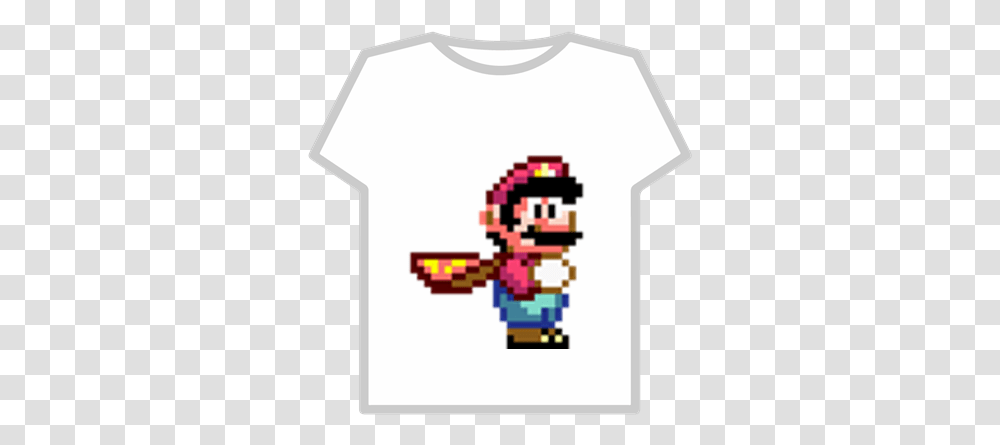 Super Mario World Cape Roblox Mario De Super Mario World, Clothing, Apparel, T-Shirt, Sleeve Transparent Png