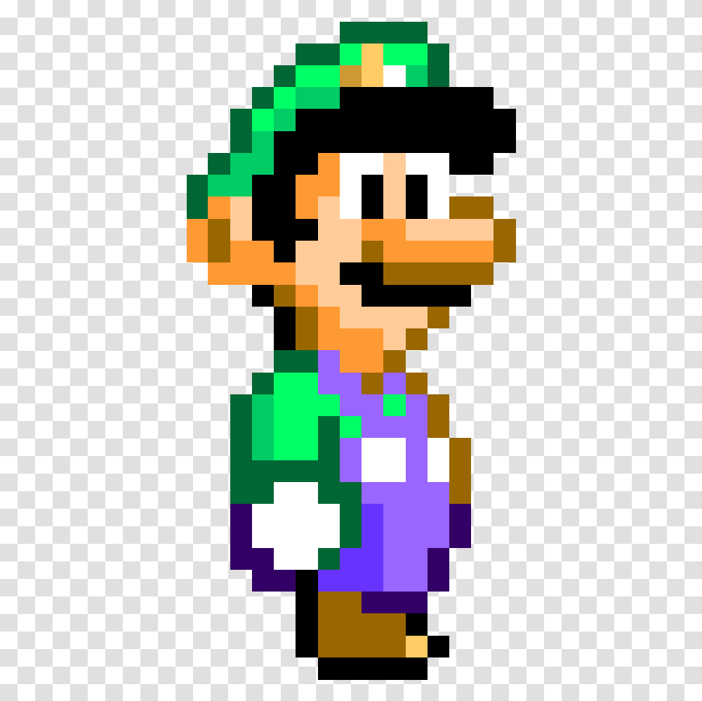 Super Mario World Luigi Sprite, Pattern, Minecraft Transparent Png