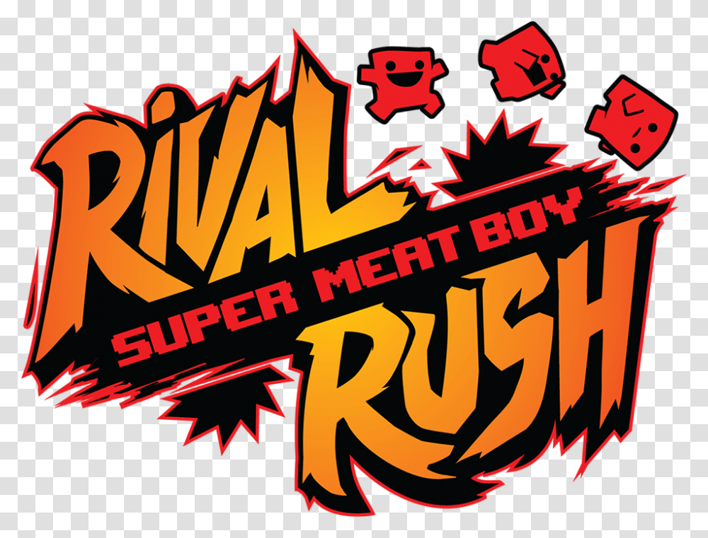 Super Meat Boy Rival Rush, Poster, Advertisement Transparent Png