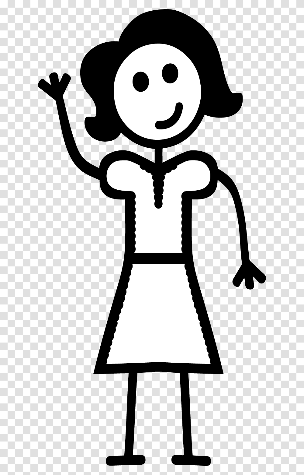 Super Mom Stick Figure, Stencil, Hand, Hook Transparent Png