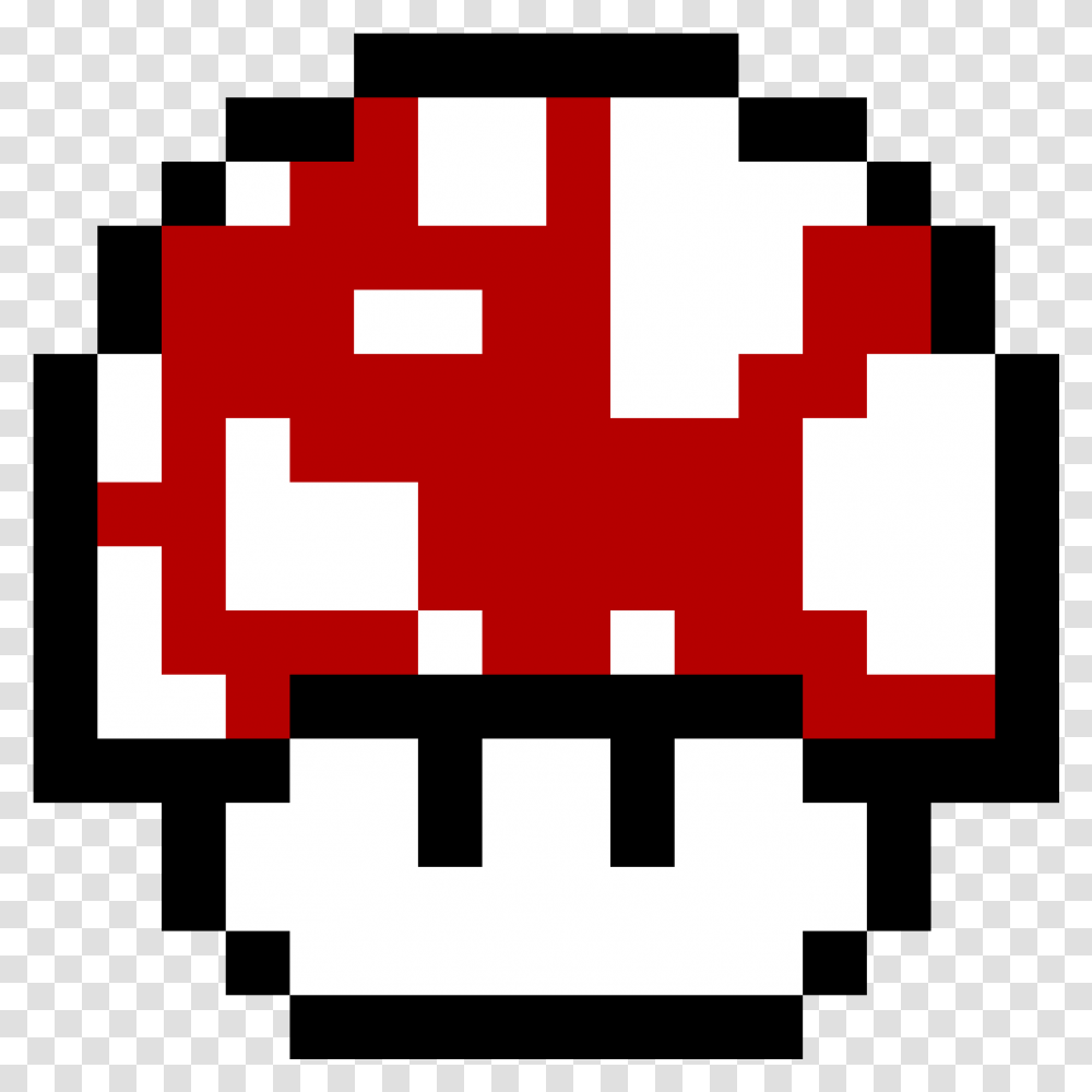 Super Mushroom Pixel Art, First Aid, Pac Man Transparent Png