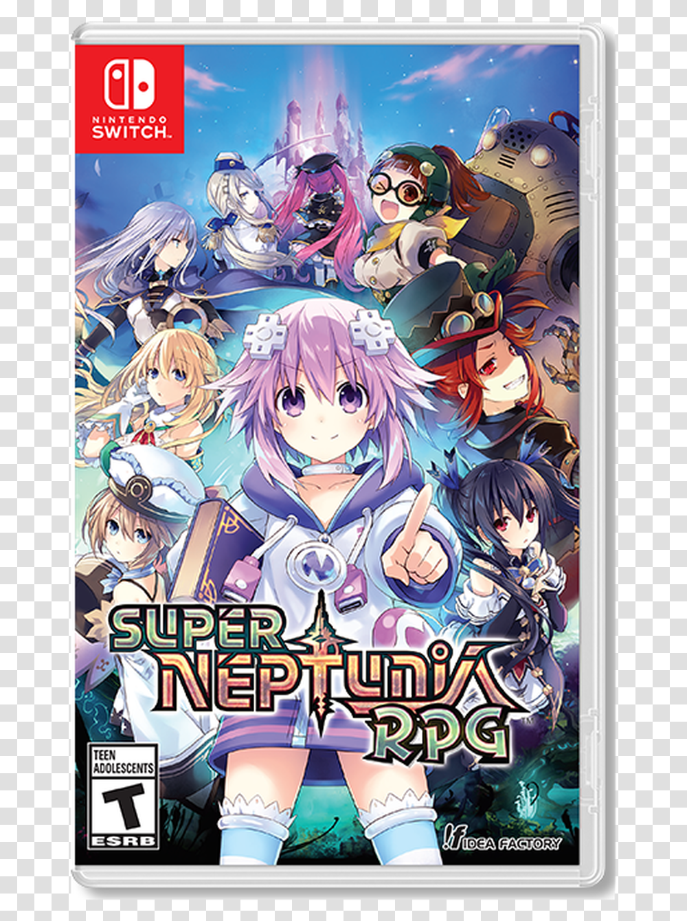 Super Neptunia Rpg Standard Edition Super Neptunia Rpg Switch, Manga, Comics, Book, Poster Transparent Png