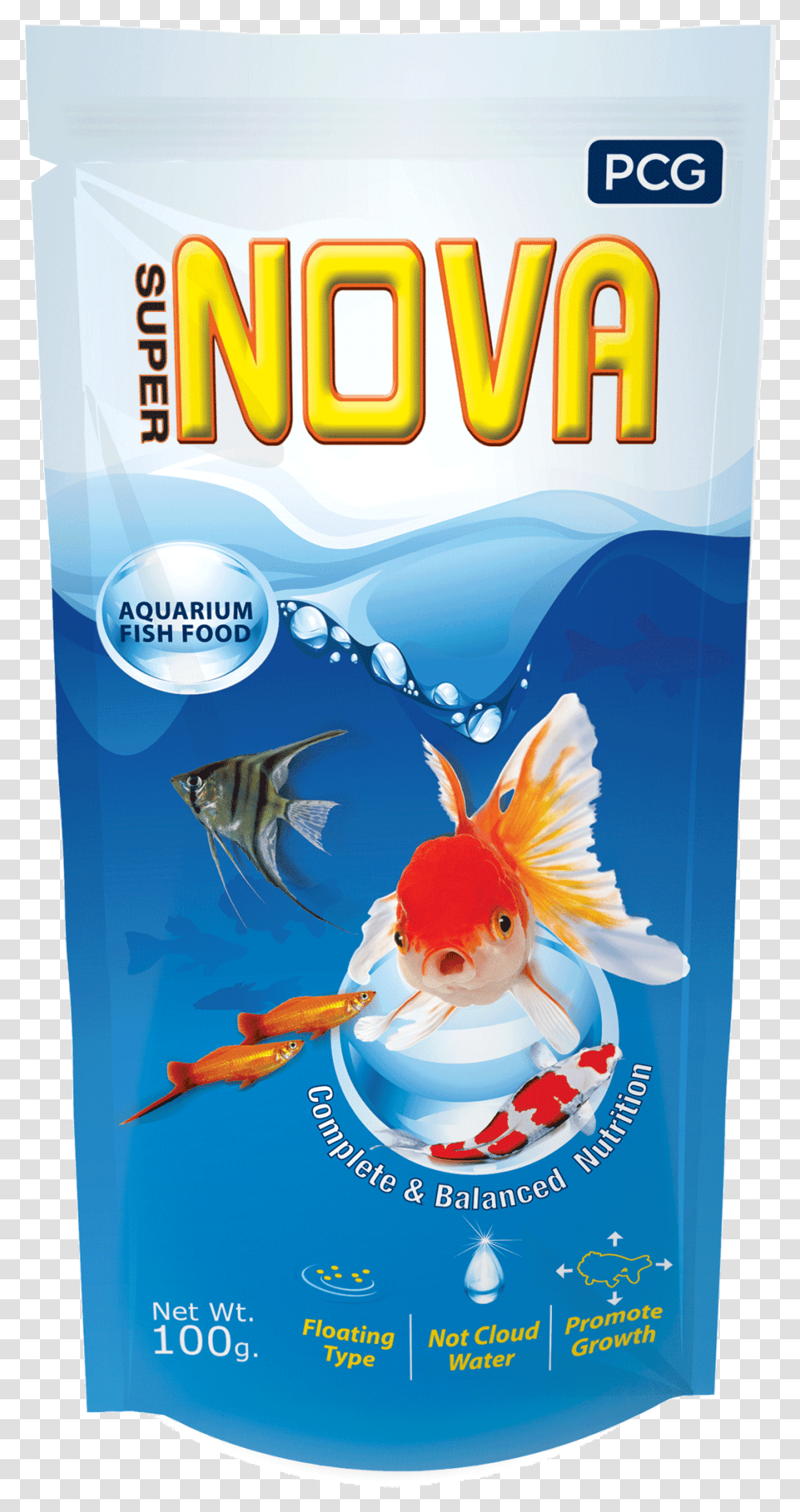 Super Nova Fish Food Super Nova Fish Food, Animal, Goldfish, Advertisement, Poster Transparent Png