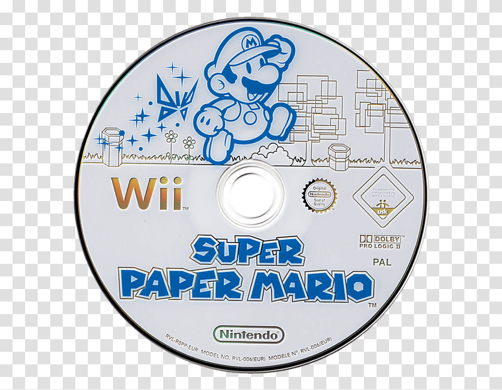 Super Paper Mario Cd, Disk, Dvd Transparent Png