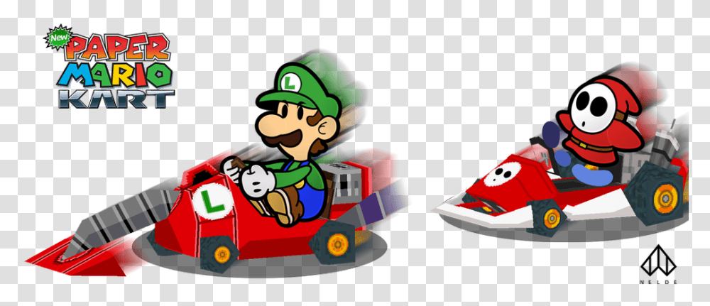 Super Paper Mario Kart, Vehicle, Transportation, Toy, Super Mario Transparent Png
