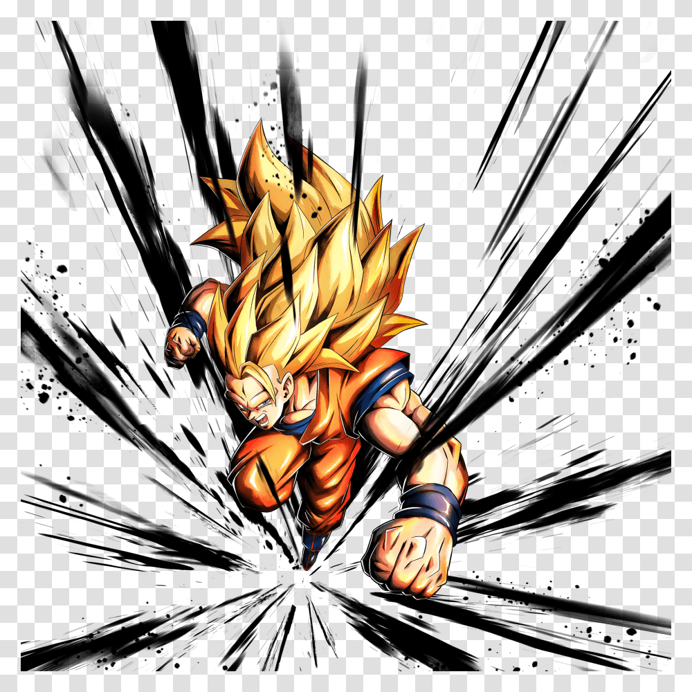 Super Saiyan 3 Goku Db Legends, World Of Warcraft, Dragon, Knight Transparent Png