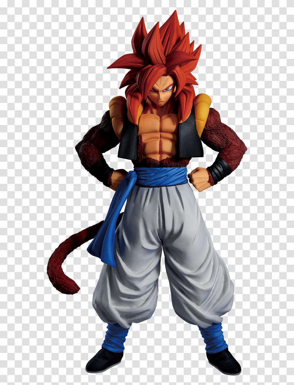 Super Saiyan 4 Gogeta The Greatest Dragon Ball Gt Bandai Ichiban Gogeta Super Saiyan 4, Figurine, Person, Human, Clothing Transparent Png