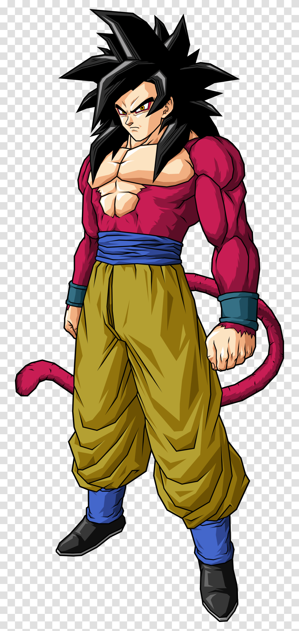 Super Saiyan 4 Goku Vector, Person, Book, Comics Transparent Png