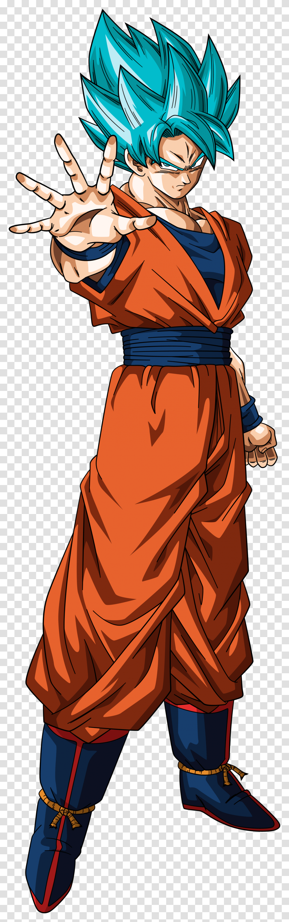 Super Saiyan Blue Goku, Person, Robe, Fashion Transparent Png