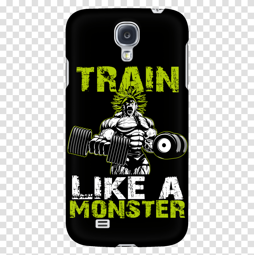 Super Saiyan Broly Train Like A Monster Android Phone Ultras, Advertisement, Poster, Person, Paper Transparent Png