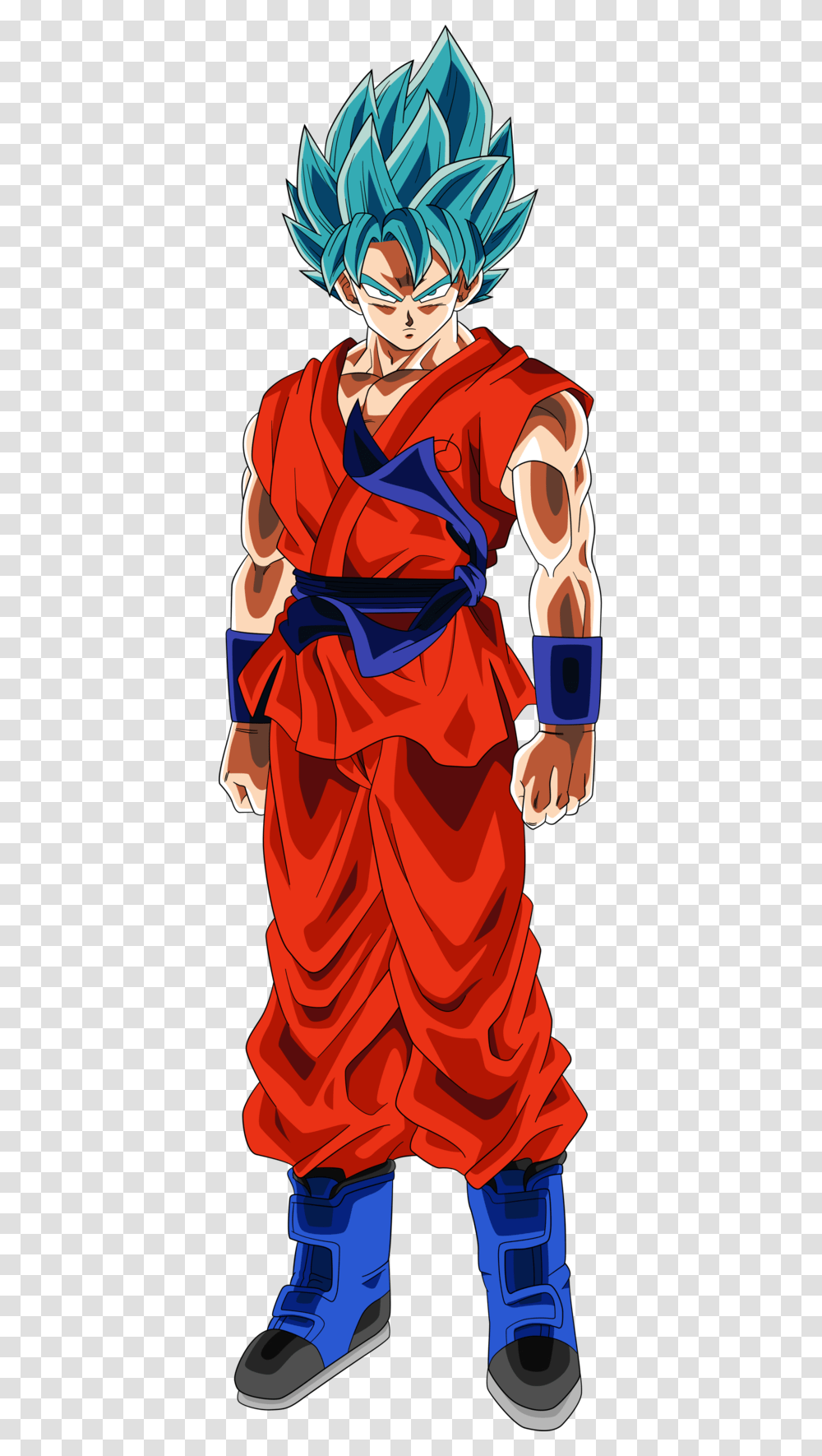 Super Saiyan God Super Saiyan Goku From Resurrection Goku Super Sayajin Blue, Apparel, Person, Human Transparent Png
