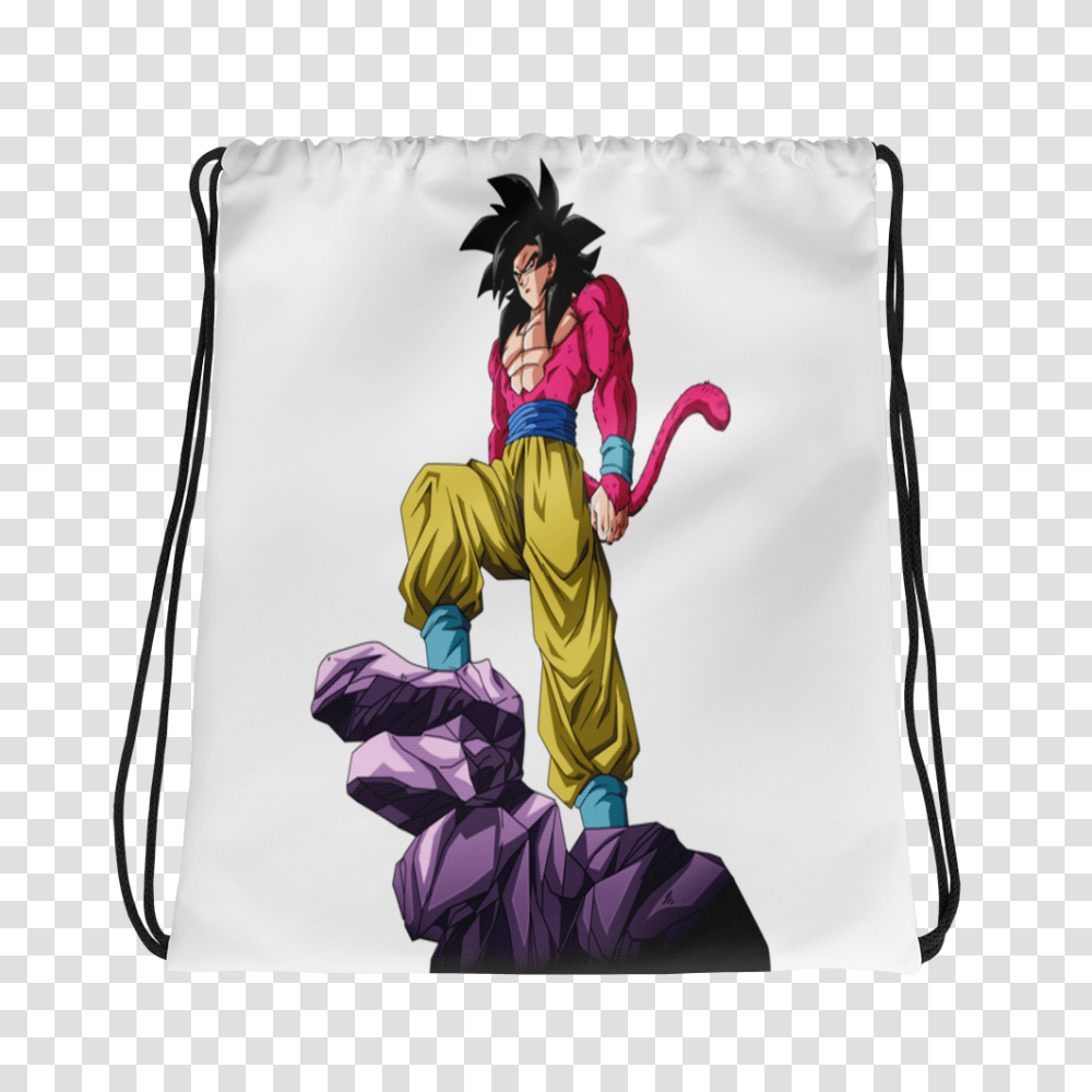 Super Saiyan Goku Drawstring Bag, Person, Drawing Transparent Png