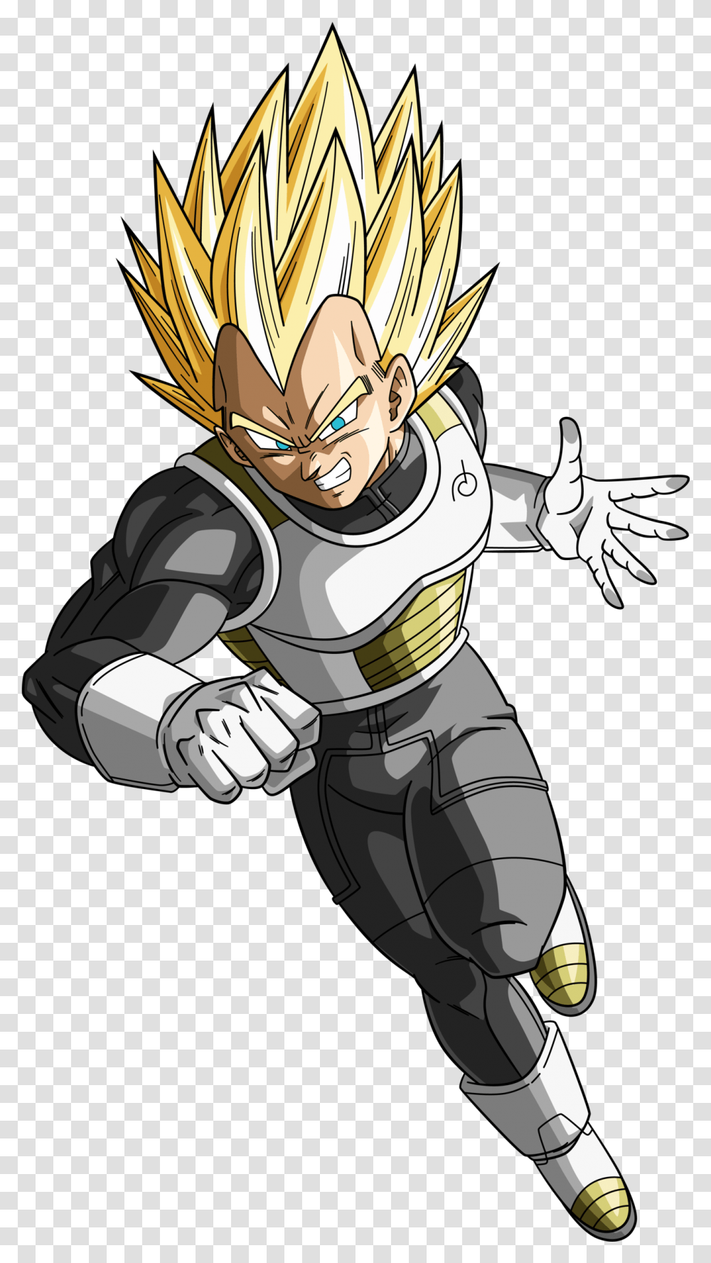 Super Saiyan Vegeta Ssj Dragon Ball Super, Comics, Book, Hand, Bird Transparent Png