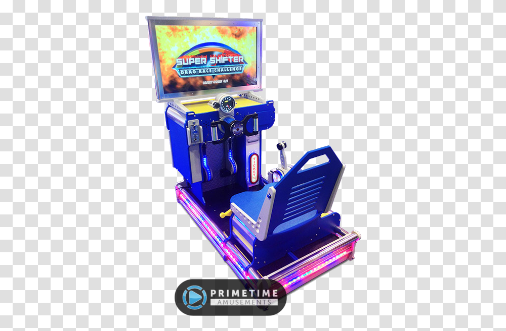 Super Shifter Drag Race Challenge Videmption Arcade Drag Race Arcade Machine, Arcade Game Machine, Metropolis, City, Urban Transparent Png