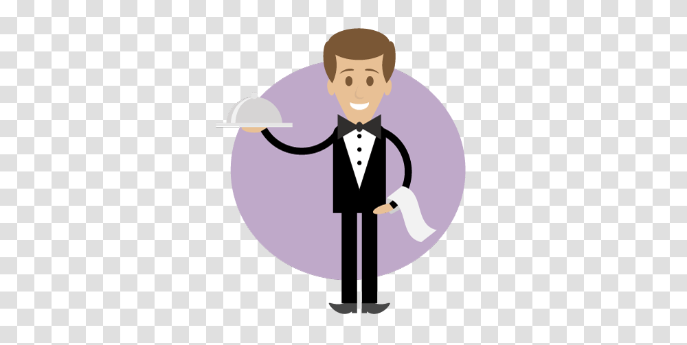 Super Simple Waiter Illustration On Behance, Performer, Magician, Snowman, Winter Transparent Png