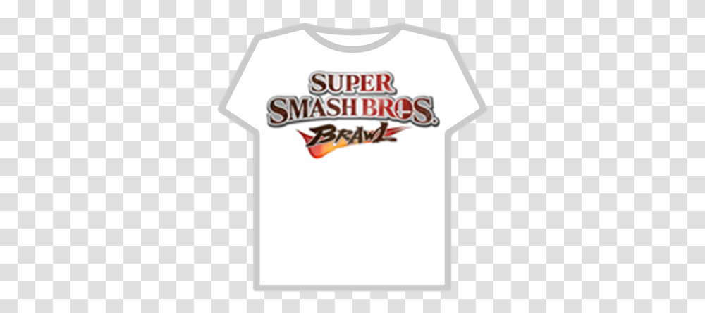 Super Smash Bros Brawl Logo Roblox Bungee Jumping, Clothing, Apparel, T-Shirt, Text Transparent Png