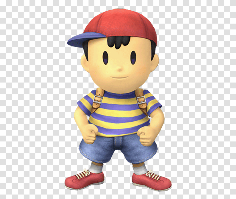 Super Smash Bros Brawl Ness, Doll, Toy, Person, Human Transparent Png