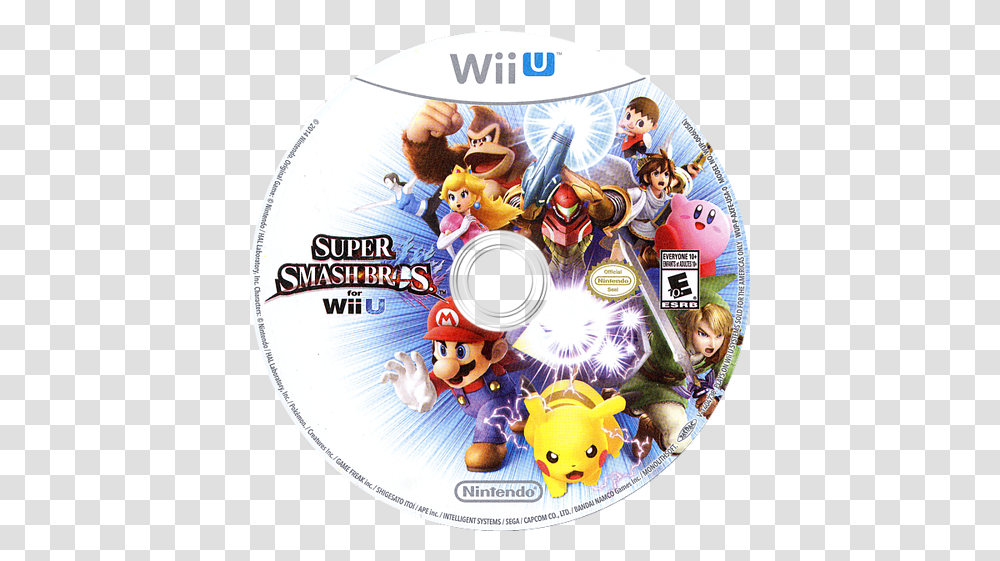 Super Smash Bros For Wii U Details Launchbox Games Database Super Smash Bros Wii U, Disk, Dvd Transparent Png