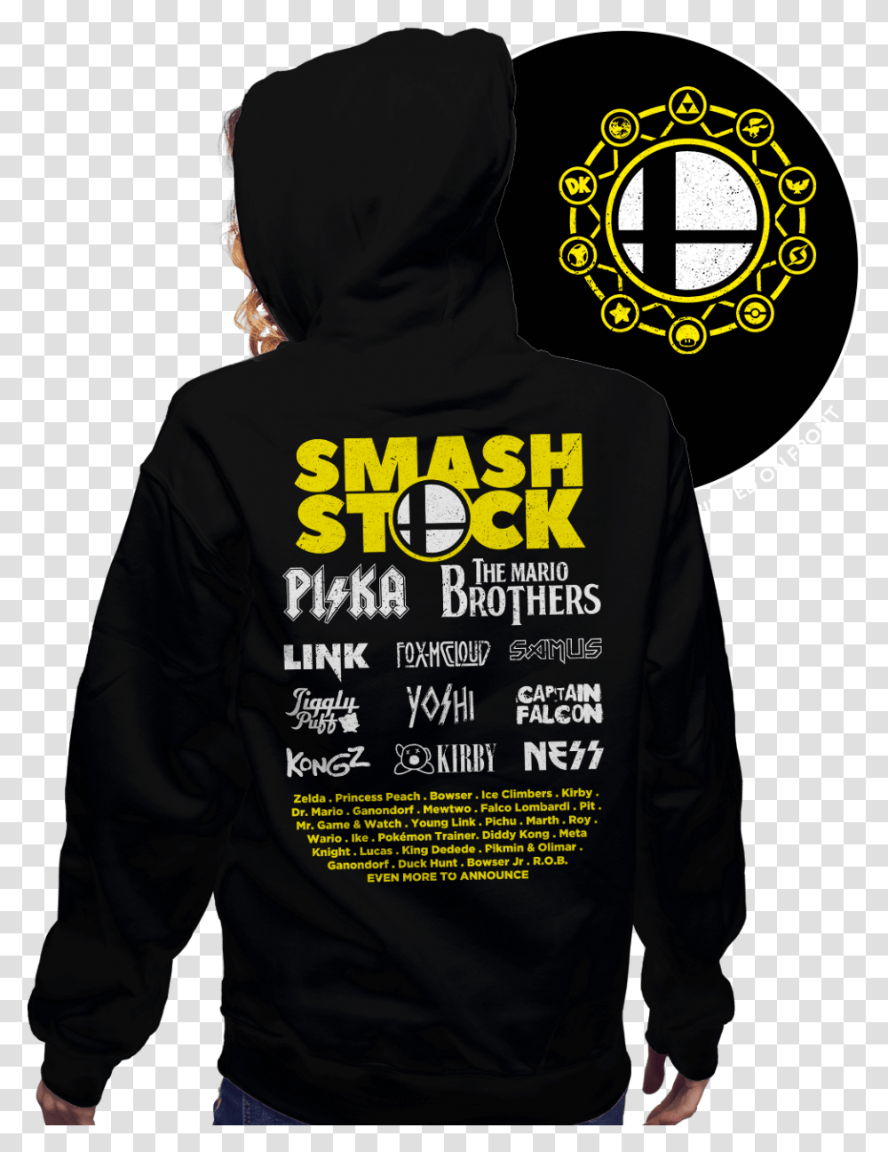 Super Smash Bros Hoodie, Apparel, Sweatshirt, Sweater Transparent Png